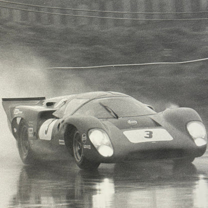 Vintage Racing Photo Photograph Lola T70 Paul Hawkins 1969