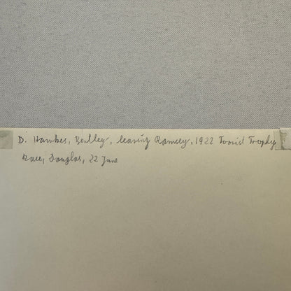 1922 Tourist Trophy TT Race Racing Photo Photograph Vintage WD Hawkes Bentley