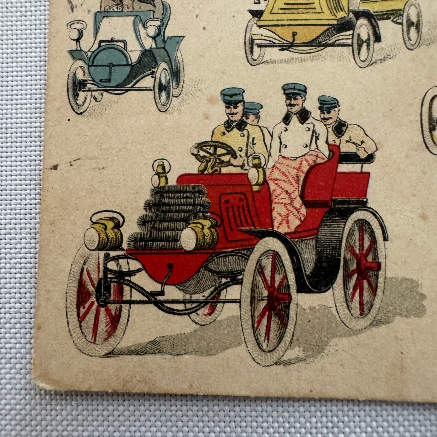 Vintage Car Automobile Postcard Post Card Italy Italian Posted with Stamp