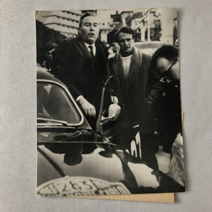1963 Eric Carlsson Saab Monte Carlo Rallye Rally Driver Press Photo Photograph 
