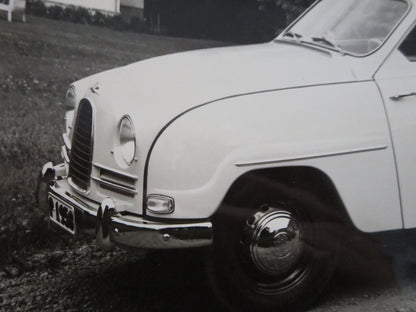 Vintage Saab 96 Factory Press Photo Photograph Image 