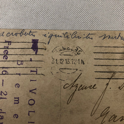 Circus Performer Acrobats Dancer Troupe RPPC Real Photo Postcard Unknown History