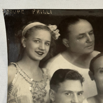 Circus Performer Acrobat Act Photo Photograph Print Vintage Troupe Frilli