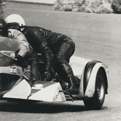 Vintage Motorcycle Racing Photo photograph Sidecar Side Car Bike