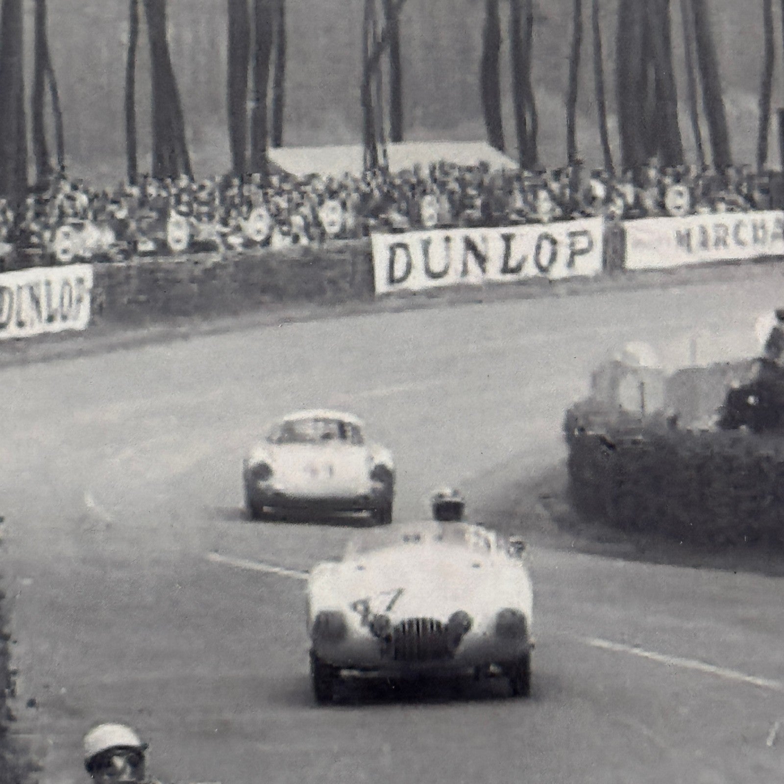 1953 LeMans Racing Photograph Photo Healey 100 OSCA MT4 Porsche 550 Modern