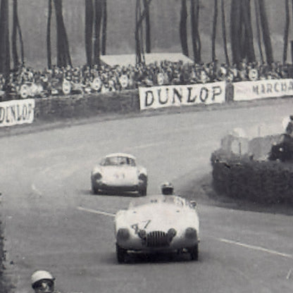1953 LeMans Racing Photograph Photo Healey 100 OSCA MT4 Porsche 550 Modern