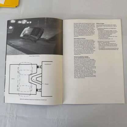 1980 Renault 5 Safety Testing Car Press Kit Brochure Photos Vintage GERMAN Text