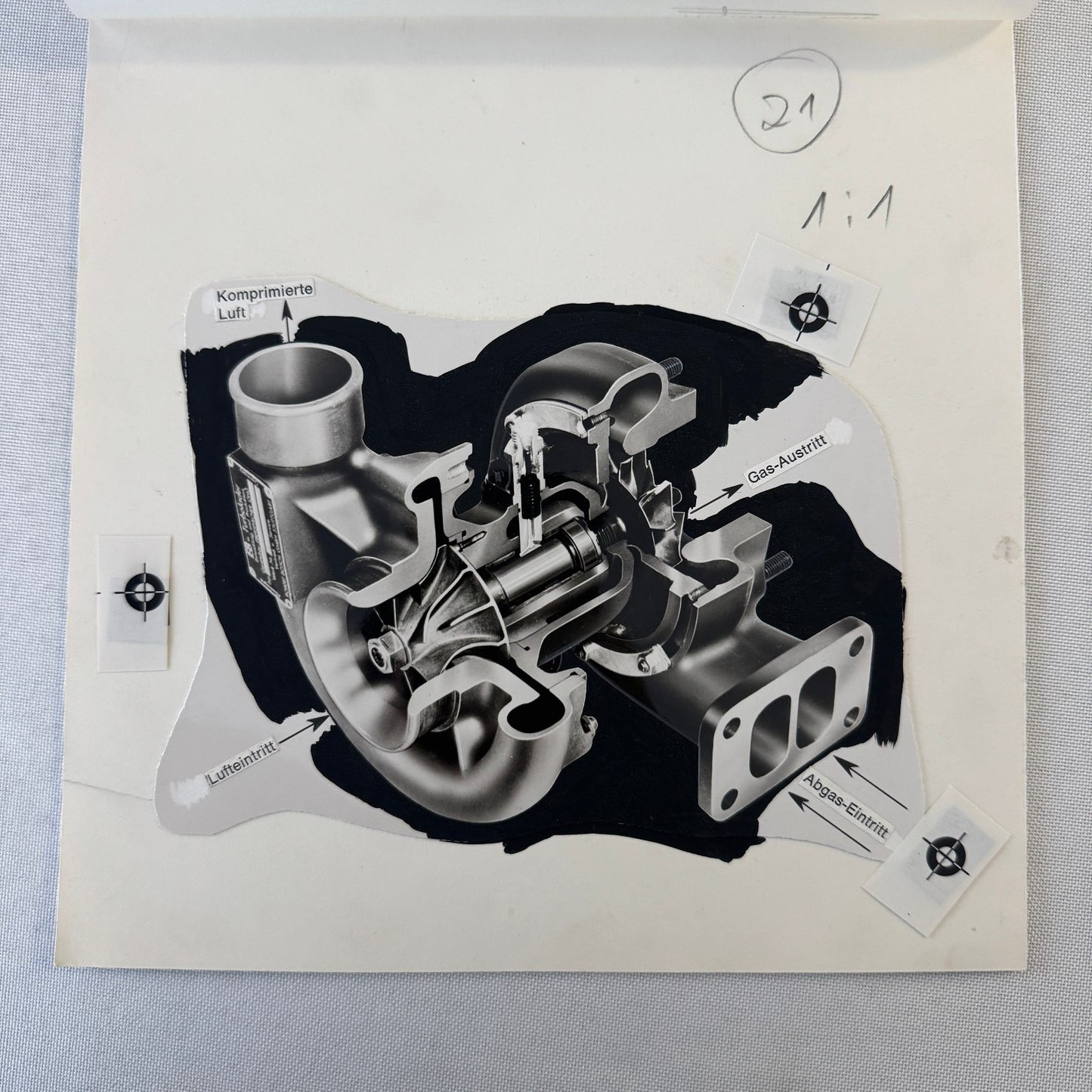 Engine Turbocharger Turbo Production Art Photo Photograph Mockup German