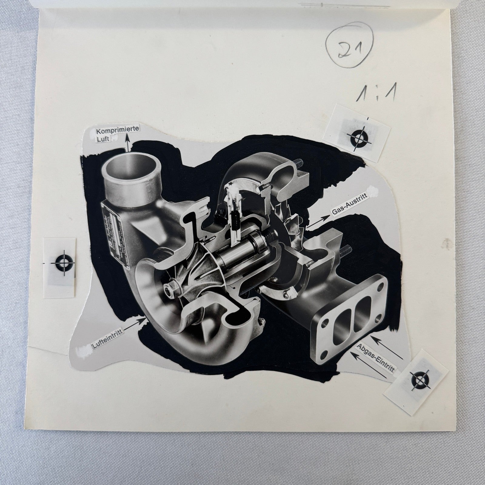 Engine Turbocharger Turbo Production Art Photo Photograph Mockup German