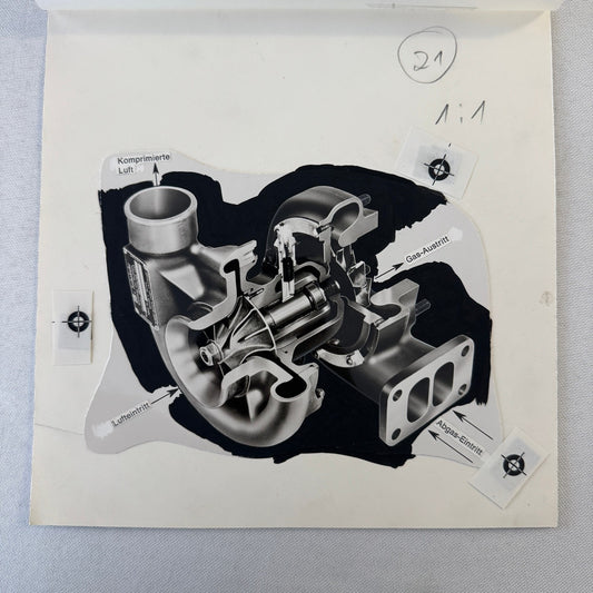 Engine Turbocharger Turbo Production Art Photo Photograph Mockup German