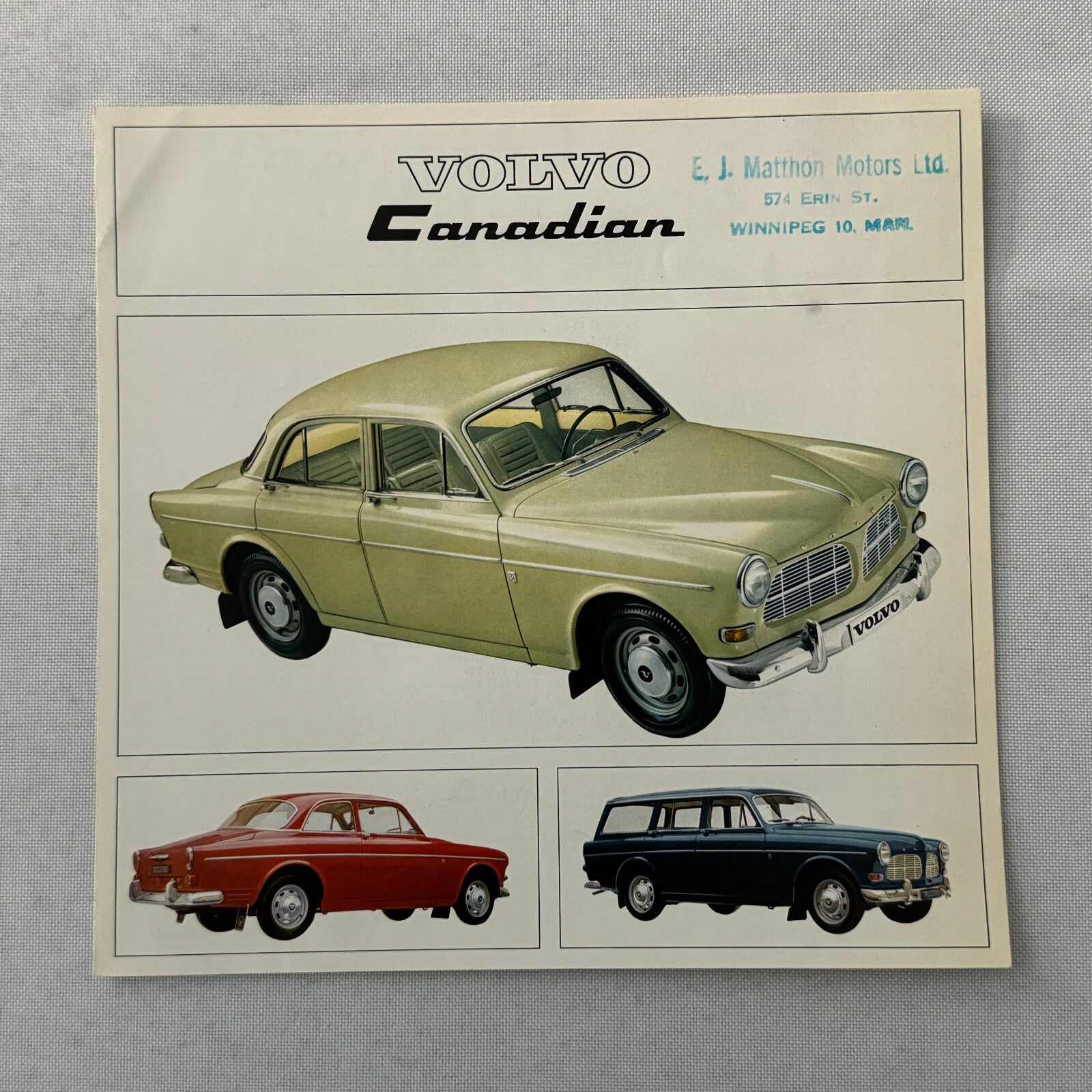 Volvo Canadian Series Car Sales Brochure Catalog Coupe Sedan Station Wagon