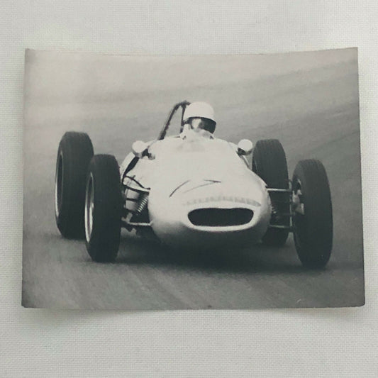 Vintage Racing Photo Photograph Driver Stirling Moss in a Lotus Car