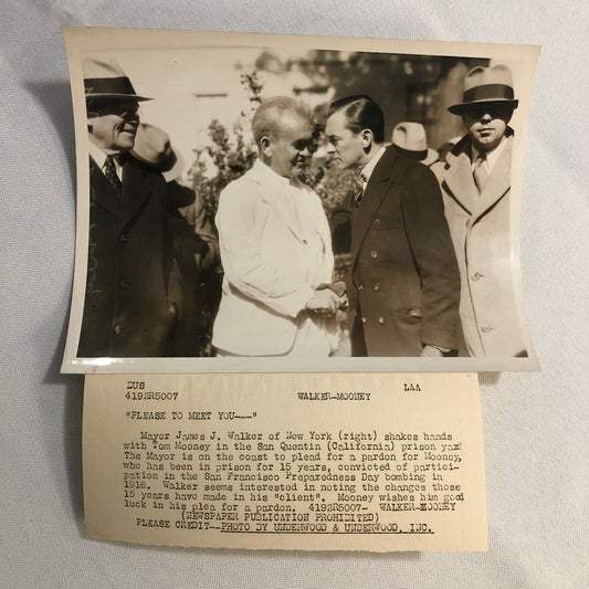 Press Photo Photograph Thomas Mooney San Quentin Prison Crime News Underwood