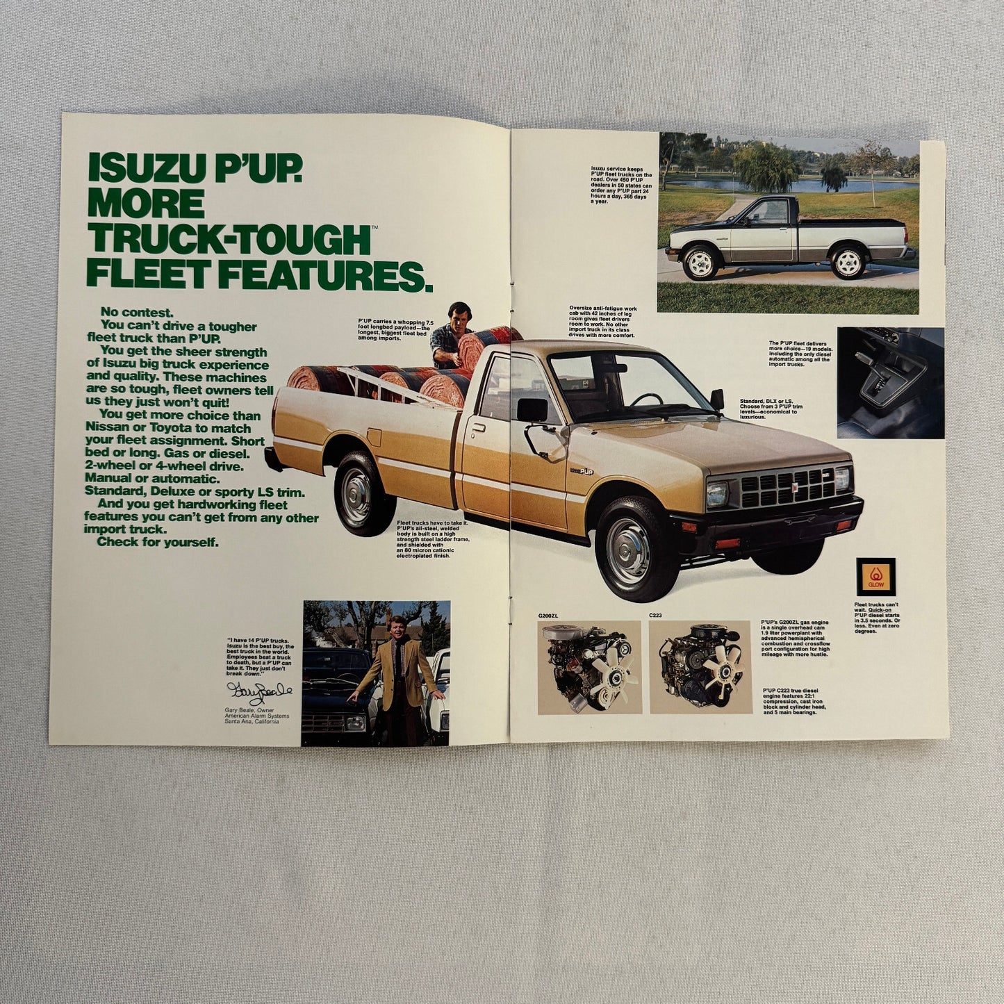 1984 Isuzu Sales Brochure Catalog Trooper II I-Mark P'Up Pickup IMark I Mark Pup