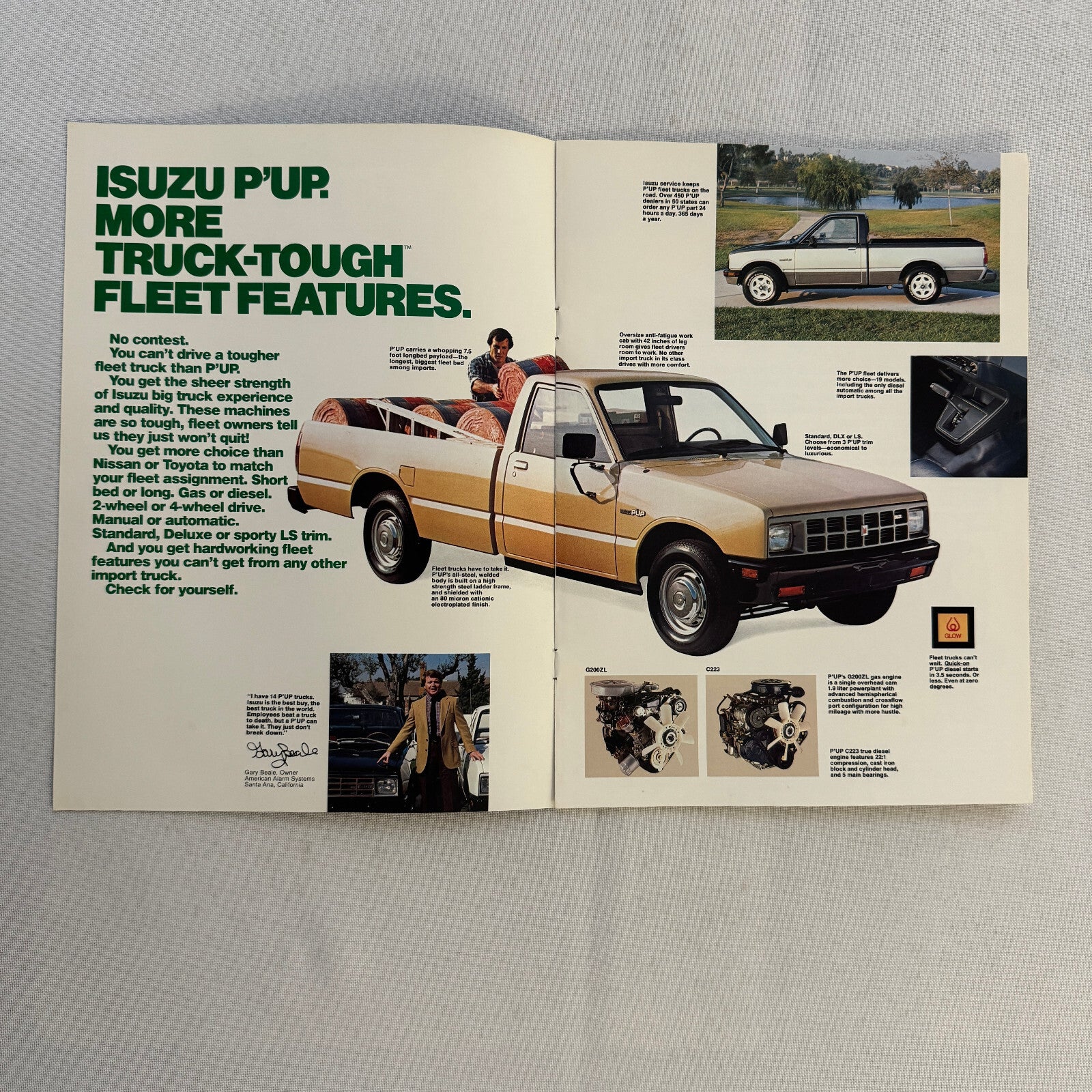 1984 Isuzu Sales Brochure Catalog Trooper II I-Mark P'Up Pickup IMark I Mark Pup