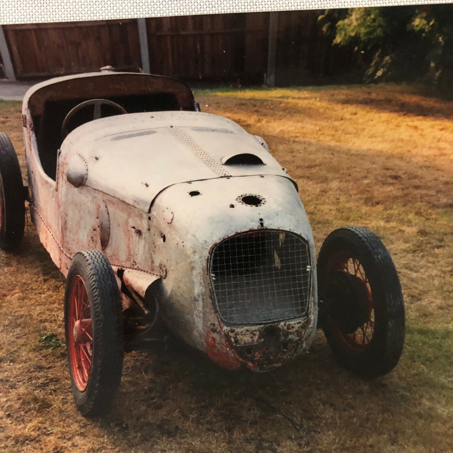 Vintage Austin Seven Special Car Barn Find Photo Photograph Lot of 3
