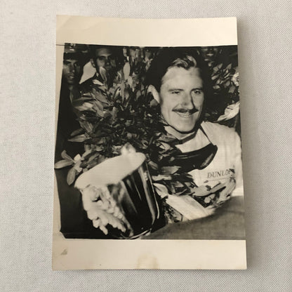 Vintage Graham Hill Racing Driver Press Photo Photograph Print