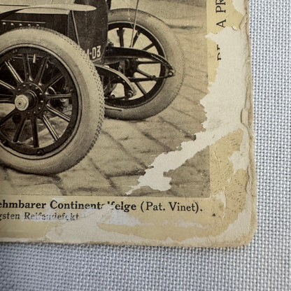 Vintage Car Automobile Postcard Post Card European AE