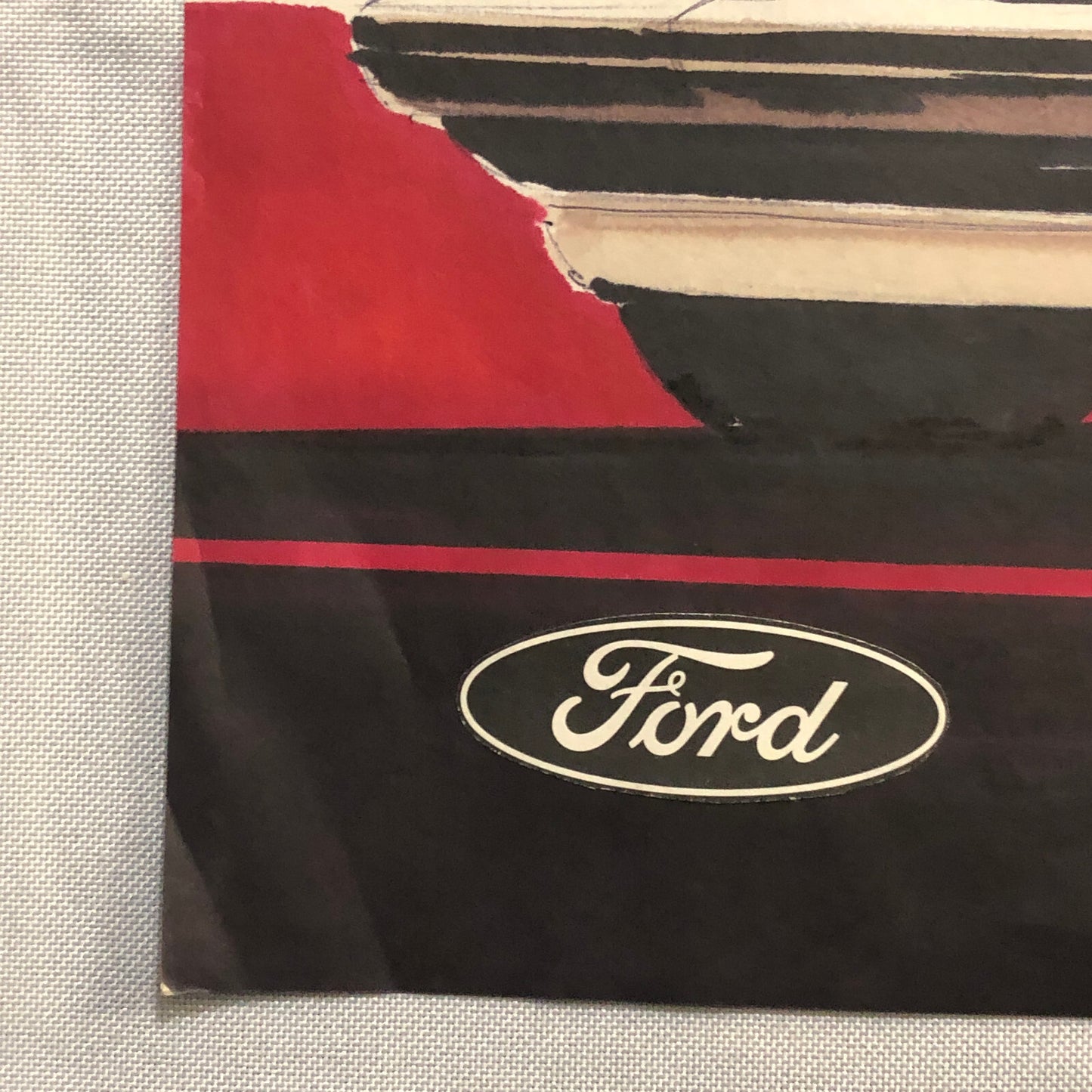 Styling Concept Automobile Illustration Art Drawing Sketch Vintage Ford Granada