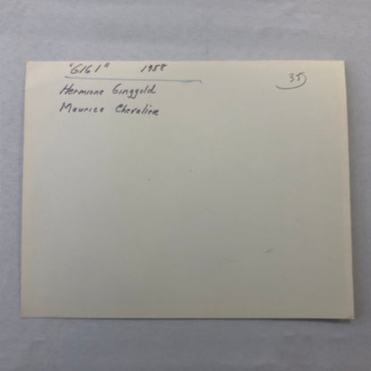 Gigi Movie Film Hermione Ginggold Maurice Chevalier Photo Photograph Print