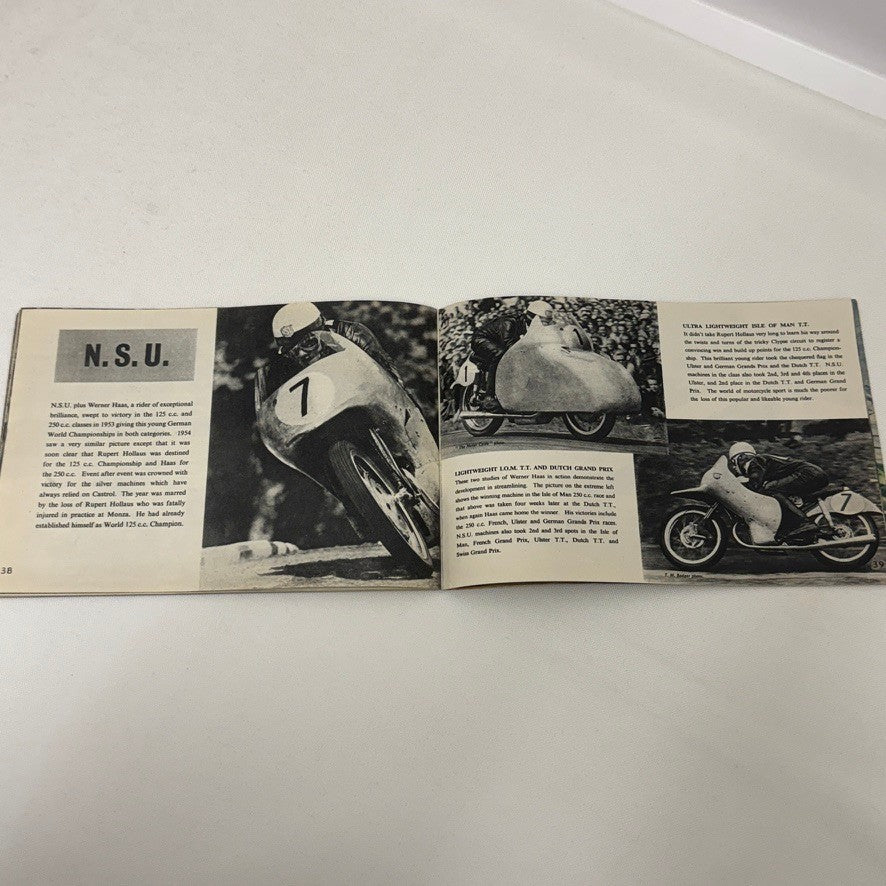 1954 Castrol Racing Achievements Brochure Alfa Romeo Aston Martin Austin Healey