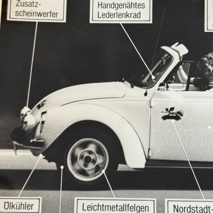 Norstadt Tuning Volkswagen Beetle Convertible Vintage Photo Photograph German