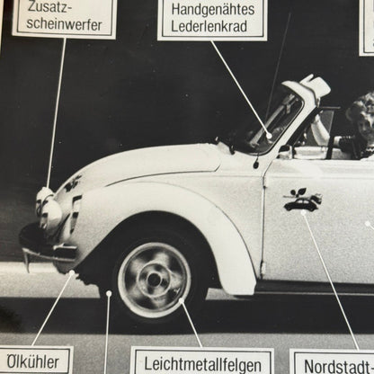 Norstadt Tuning Volkswagen Beetle Convertible Vintage Photo Photograph German