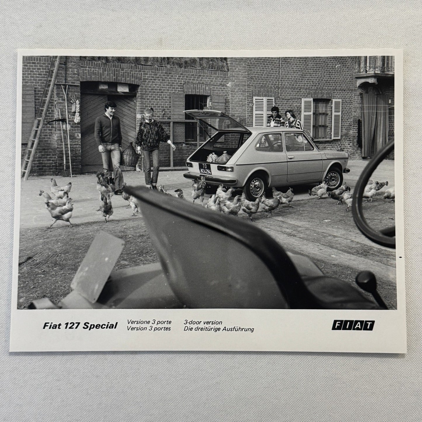 Fiat 127 Special Car Factory Press Photo Photograph Print Vintage 3 Door 1976