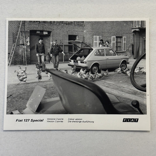 Fiat 127 Special Car Factory Press Photo Photograph Print Vintage 3 Door 1976