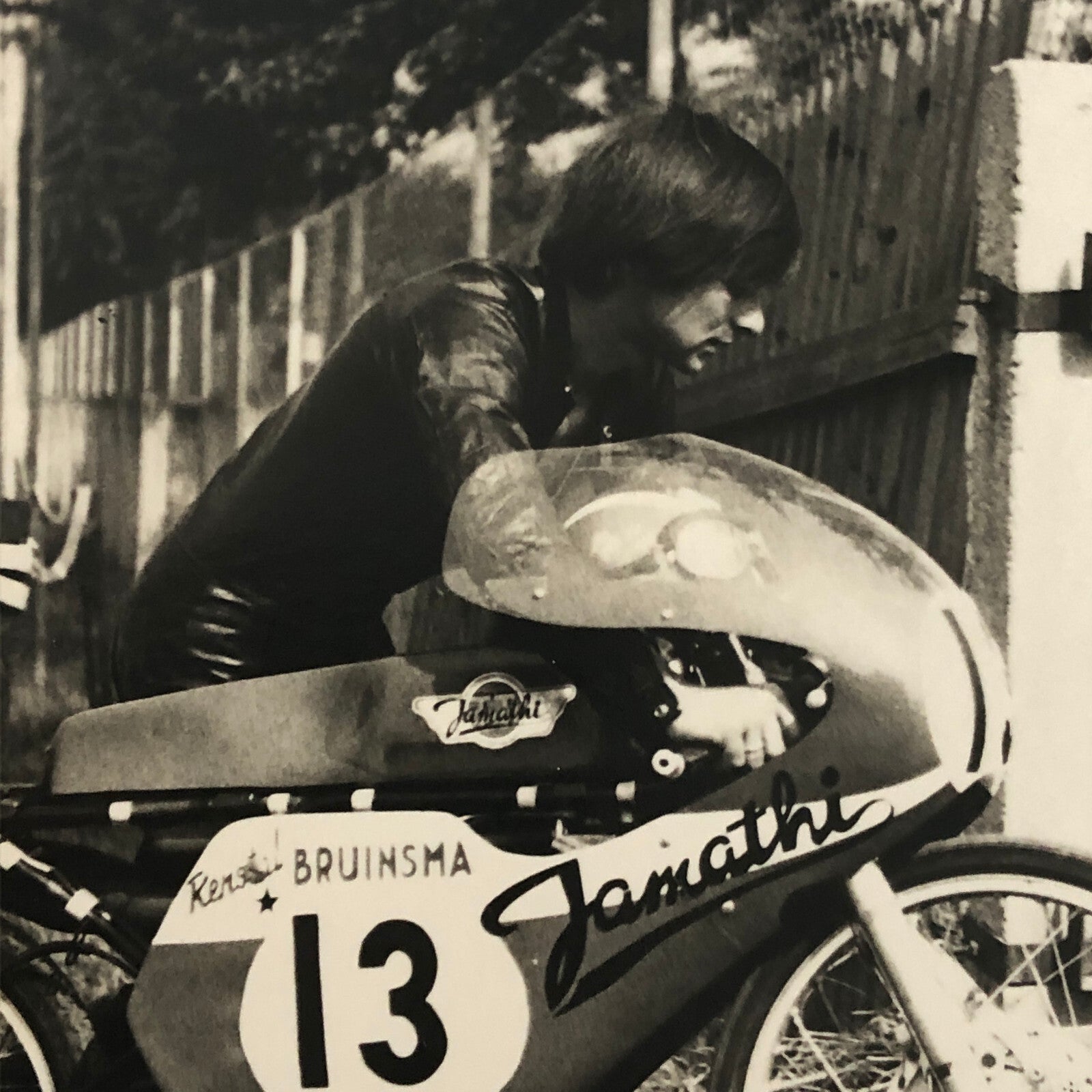 Vintage Motorcycle Racing Photo photograph Rider Aalt Toersen 1971