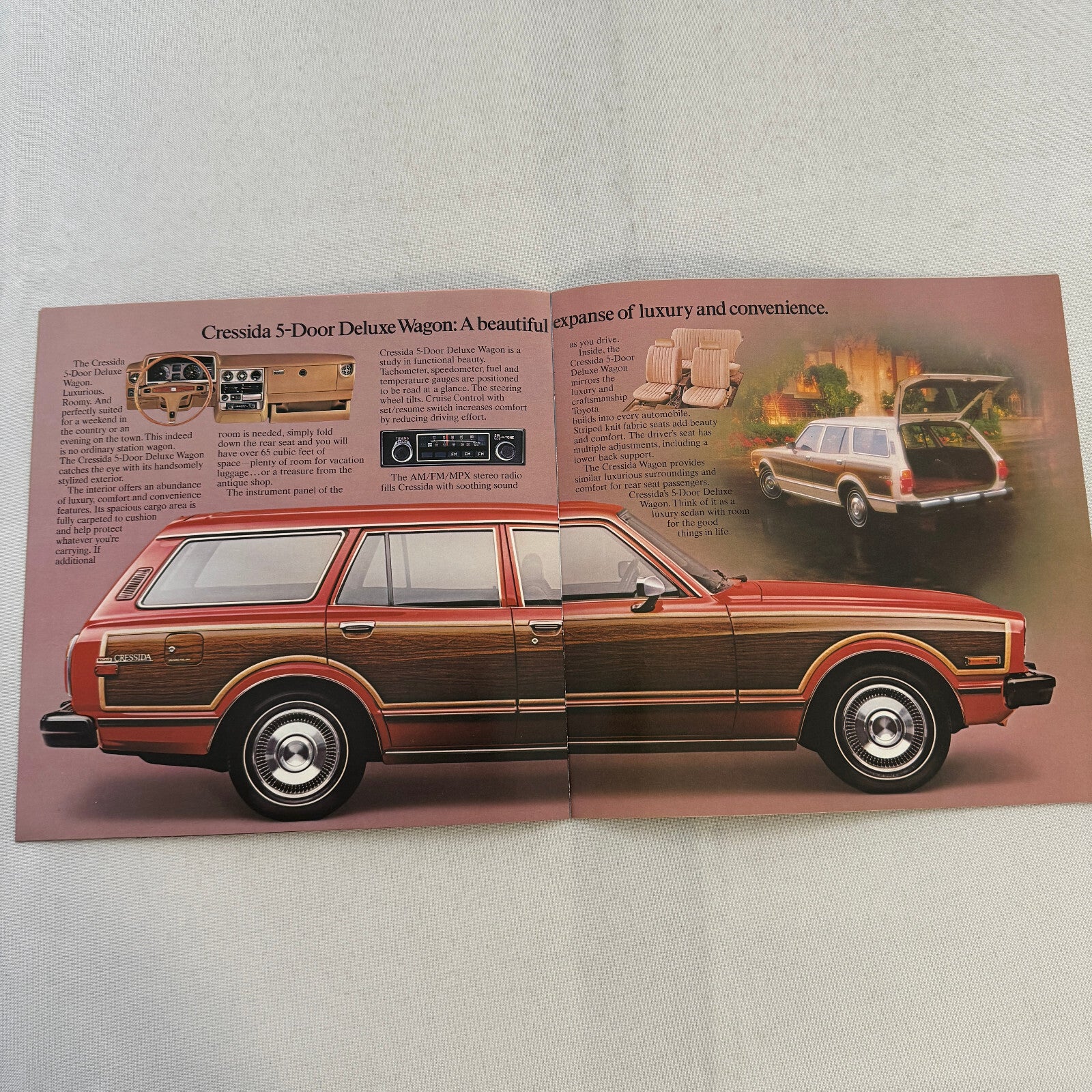 1980 Toyota Cressida Car Sales Brochure Catalog 4 Door Sedan Deluxe Wagon