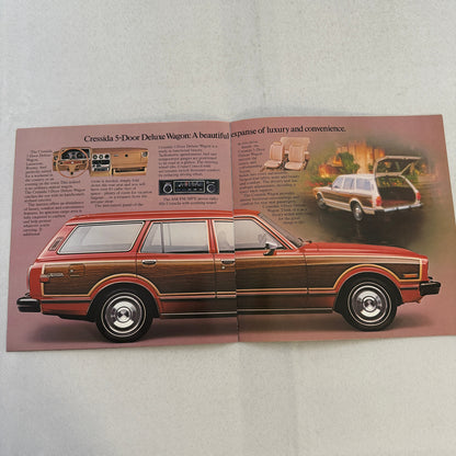 1980 Toyota Cressida Car Sales Brochure Catalog 4 Door Sedan Deluxe Wagon
