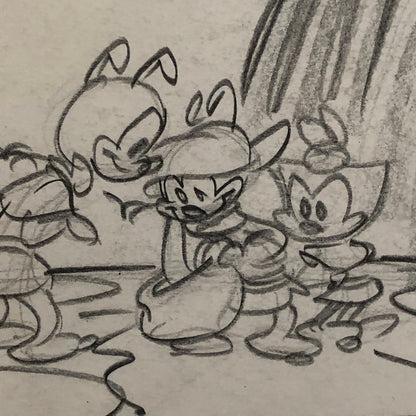 ANIMANIACS Animation Storyboard Illustration Drawing Sketch Wakko Yakko Dot