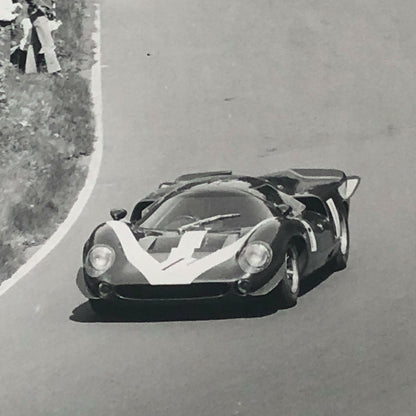 Vintage Racing Car Photo Photograph John Surtees Lola at Nurburgring - Cahier