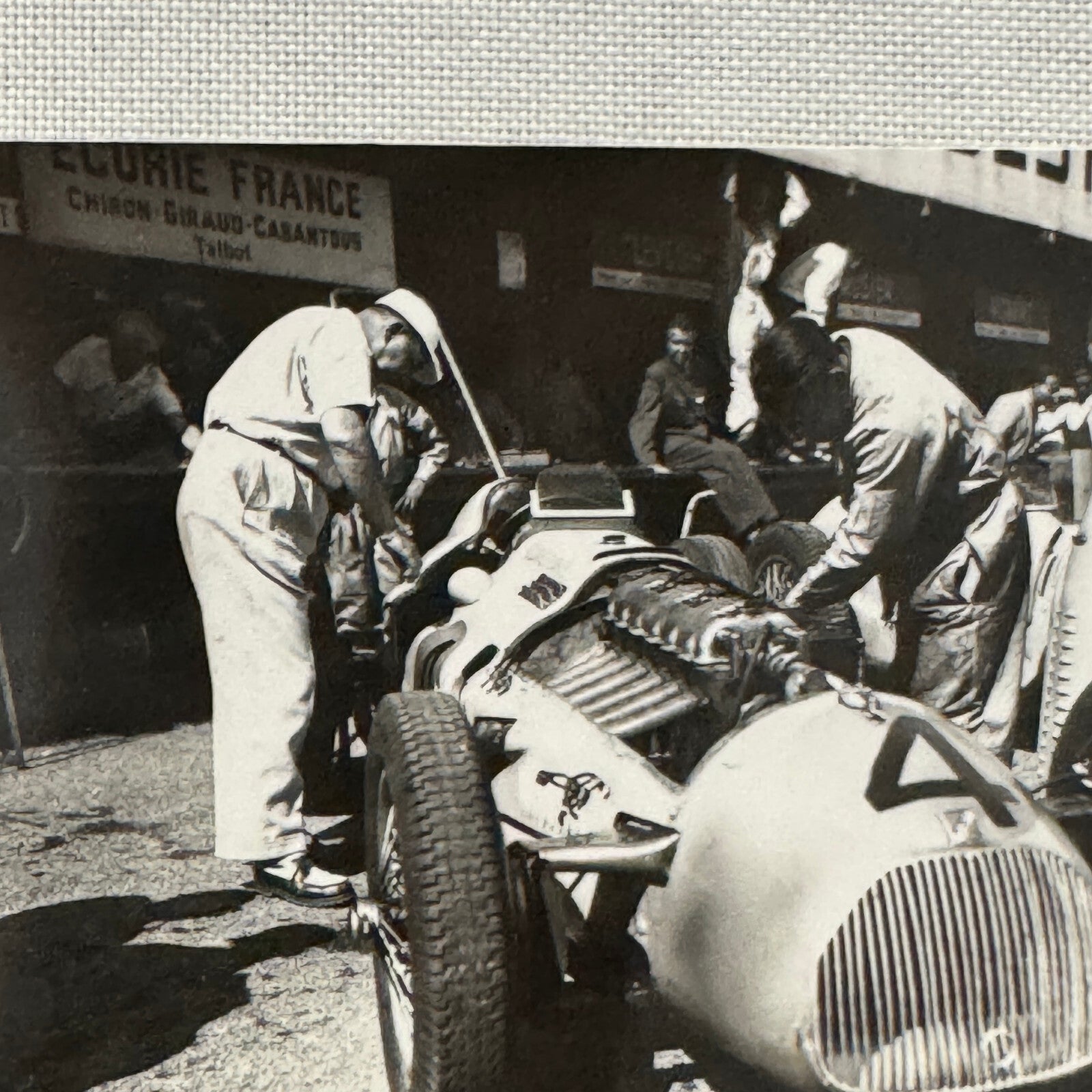 Vintage Talbot Racing Car Photo Photograph 1948 Modern Print