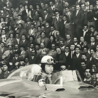 Juan Manuel Racing Driver in Mercedes Benz Car 1955 Mille Miglia Photo Print 