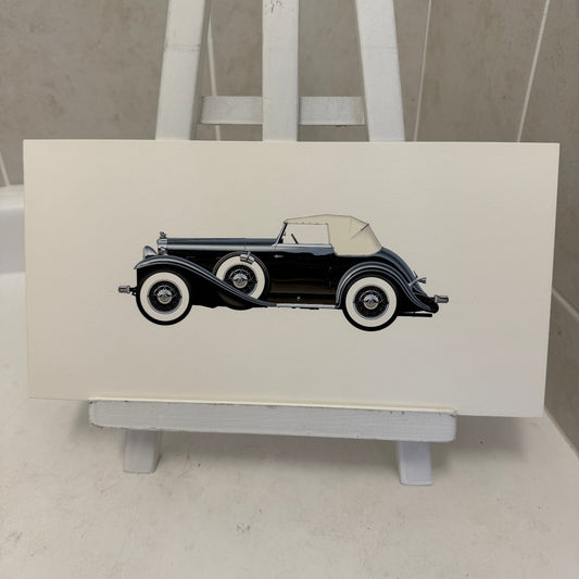 1932 Stutz DV-32 Super Bearcat Roadster Automobile Illustration Art Drawing