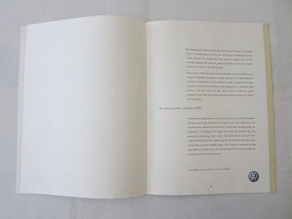 2002 Volkswagen VW Magellan Concept Car Press Kit Brochure Catalog