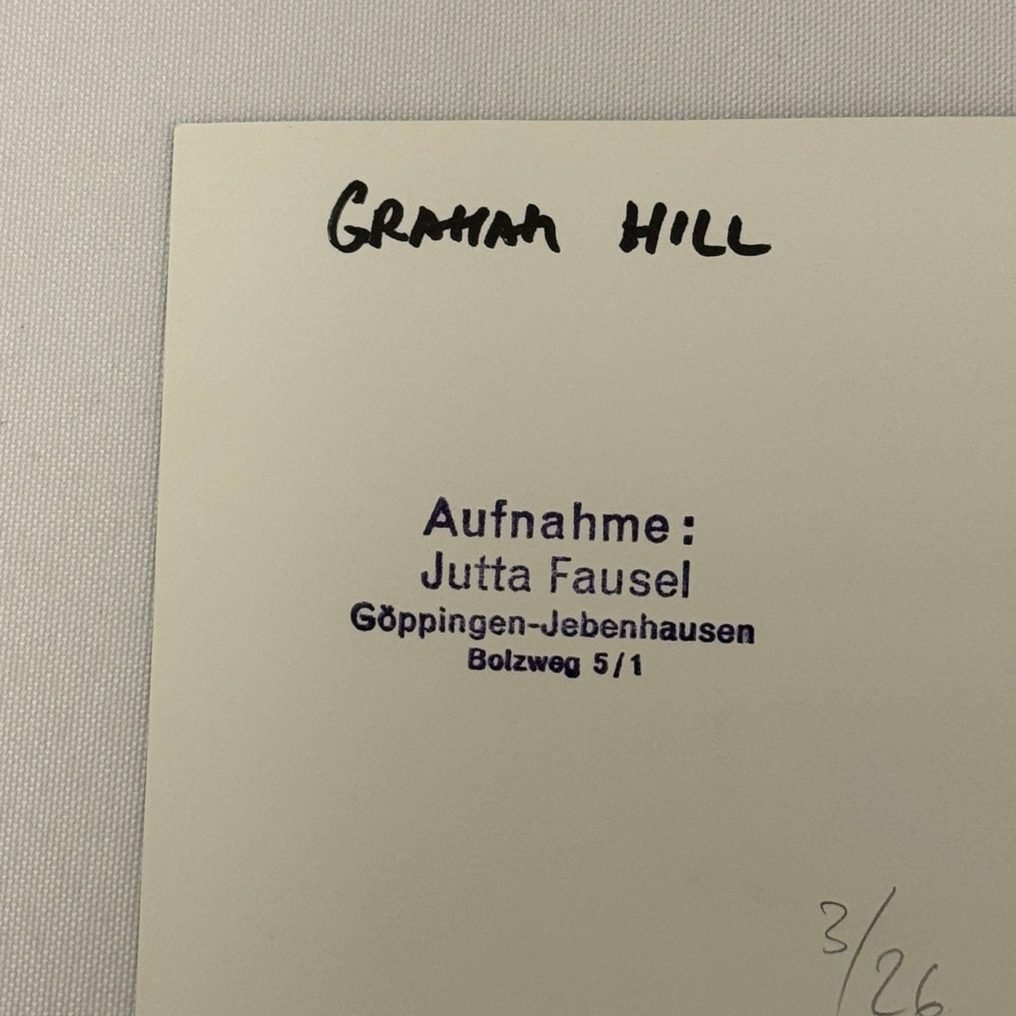 Vintage Racing Photo Graham Hill 1969 German Grand Prix Motorsport Photograph