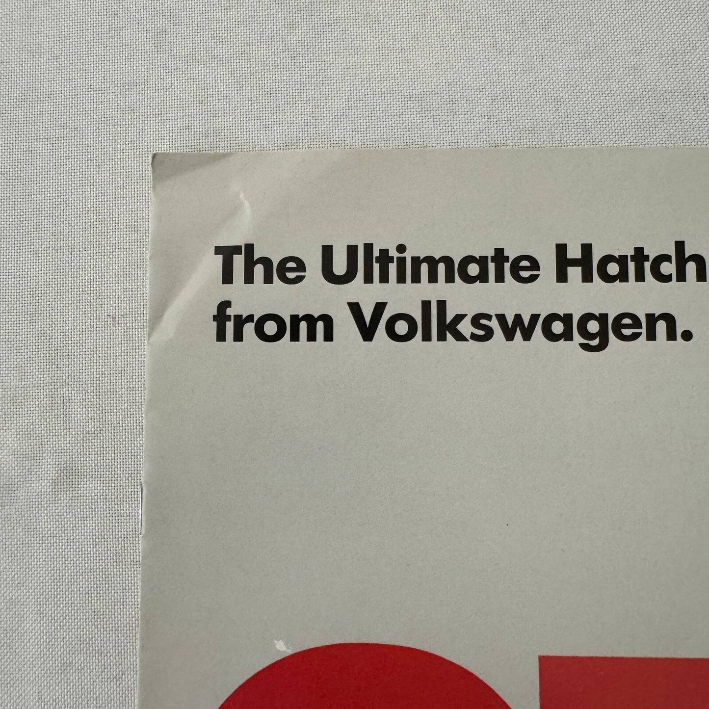 1985 Volkswagen Golf GTI Car Sales Brochure Catalog Advertising