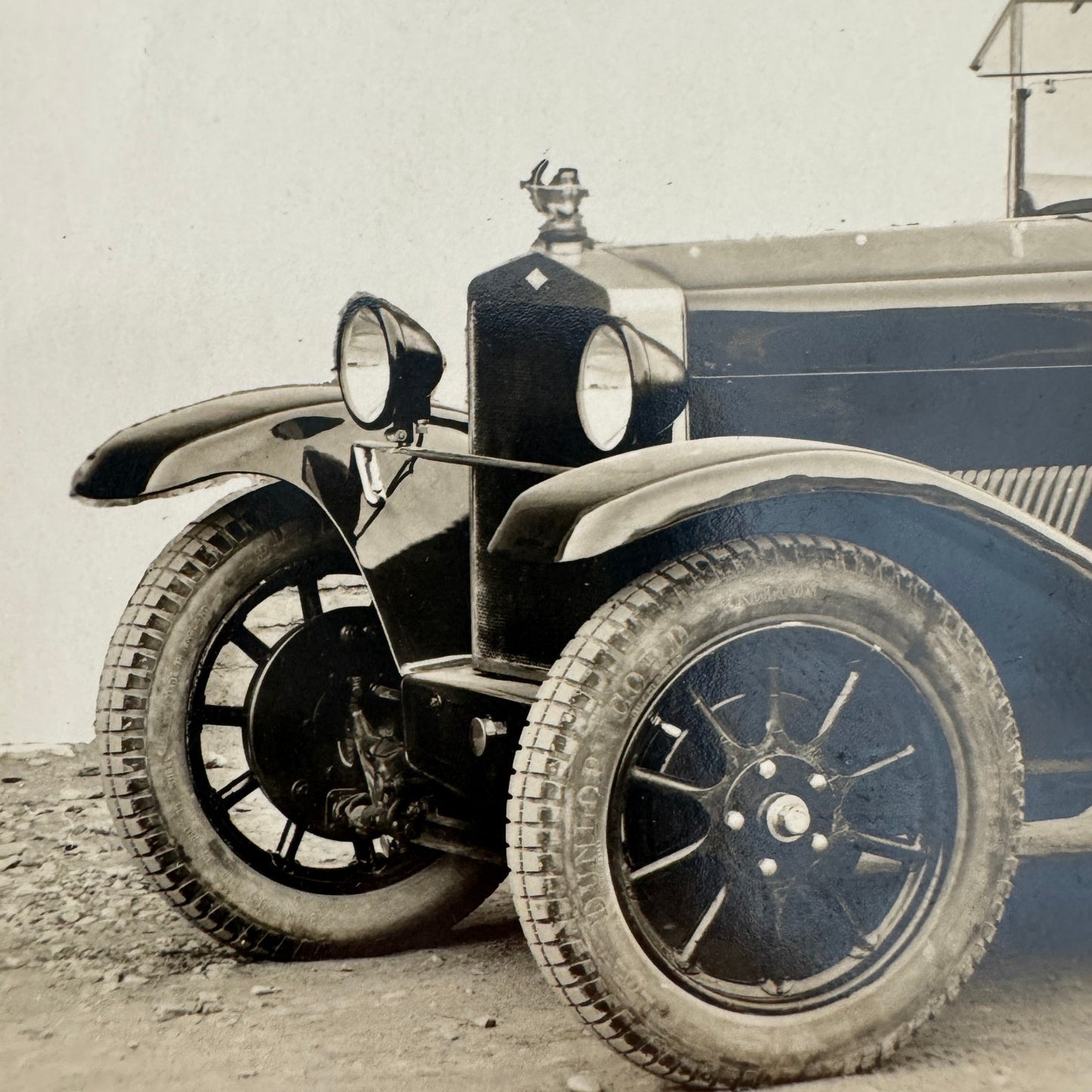 Vintage Automobile Photo Photograph Print Unidentified European