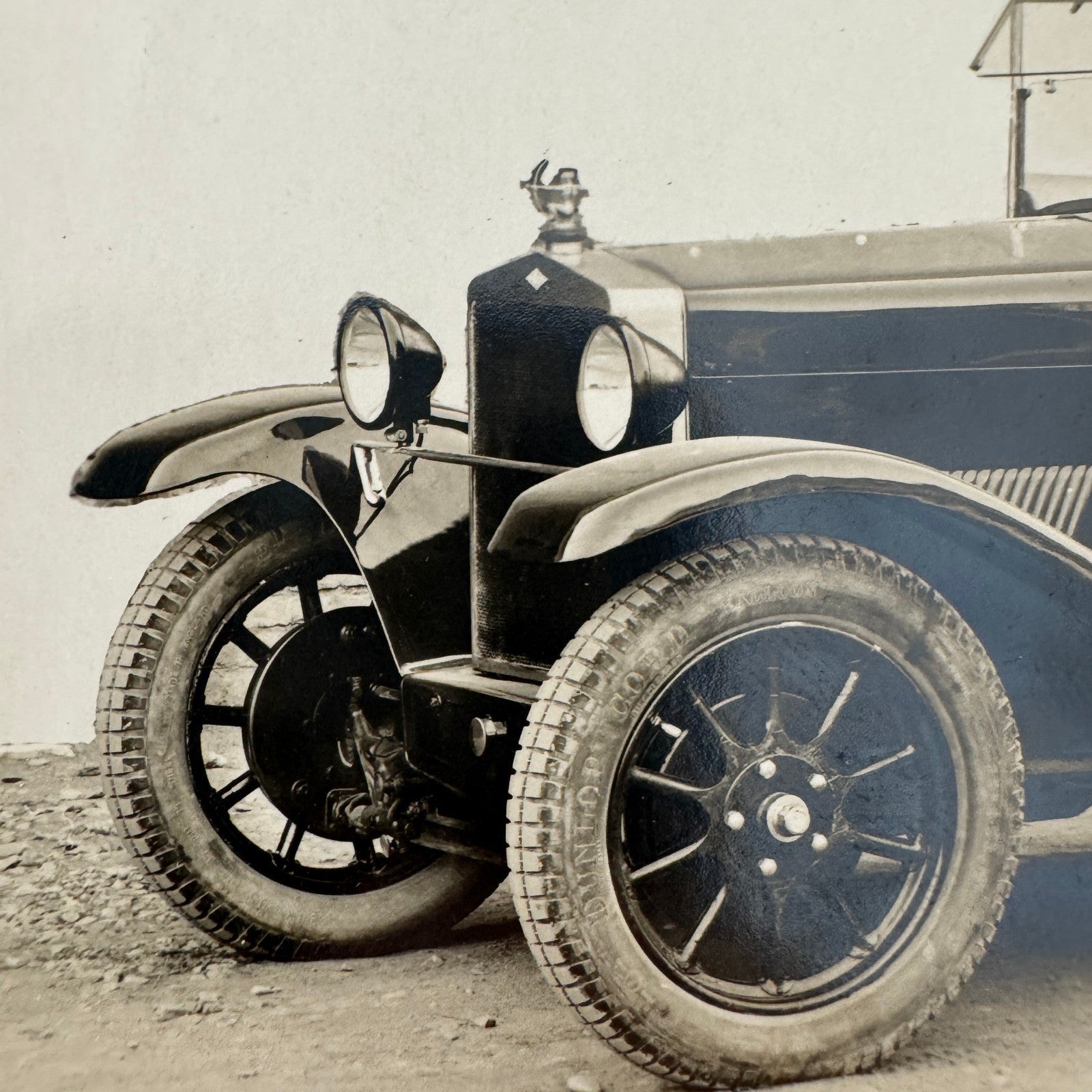 Vintage Automobile Photo Photograph Print Unidentified European