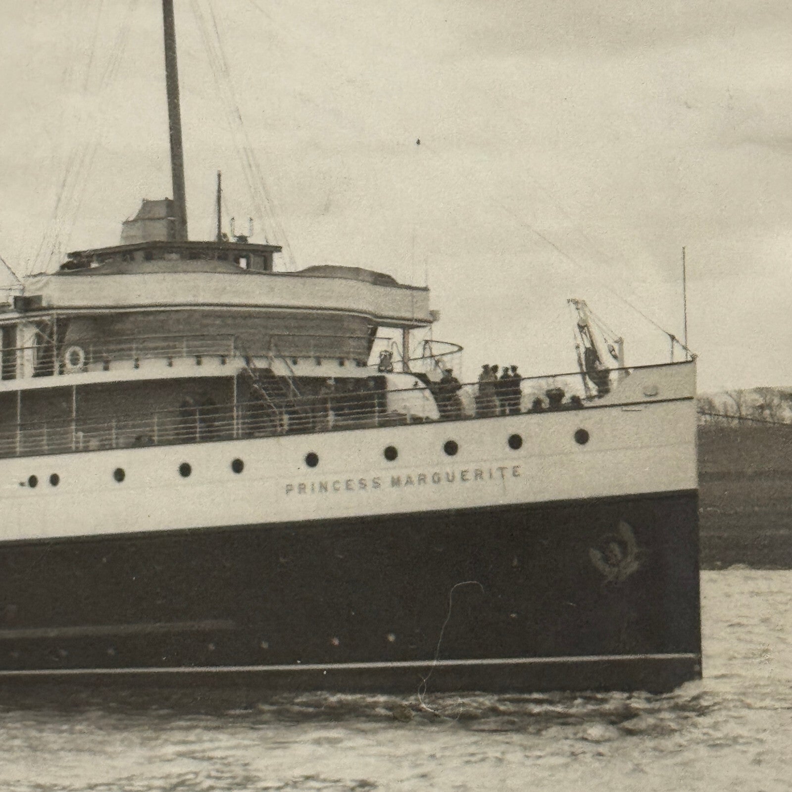Vintage Photo Canadian Pacific Liner Princess Marguerite Ship Boat Photograph
