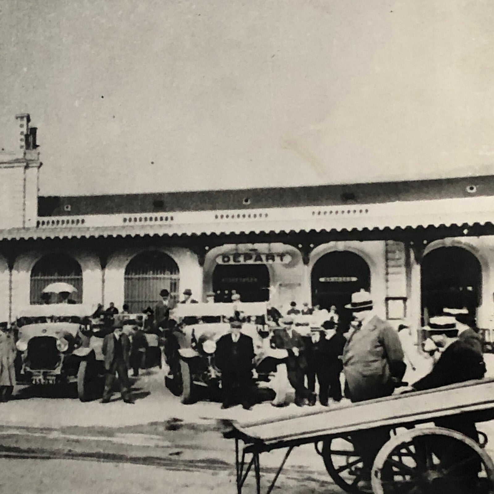 Vintage Car Automobile Photo Photograph Print - Rally Start ? Modern Era Print 