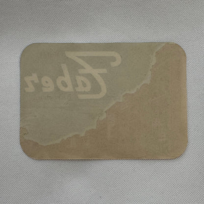 Vintage Travel Luggage Label Hotel Faber Barcelona Spain