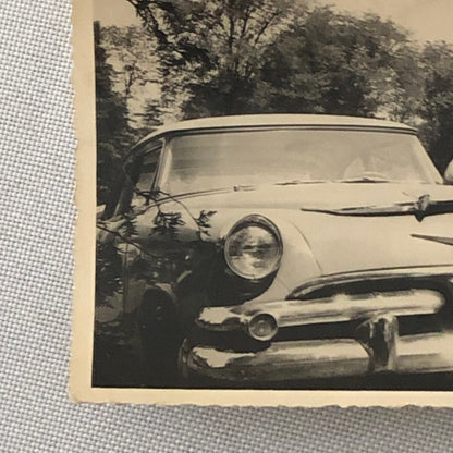 Vintage Photo Photograph Print Man with Car 1957 Ontario Canada Plate AL22SM2