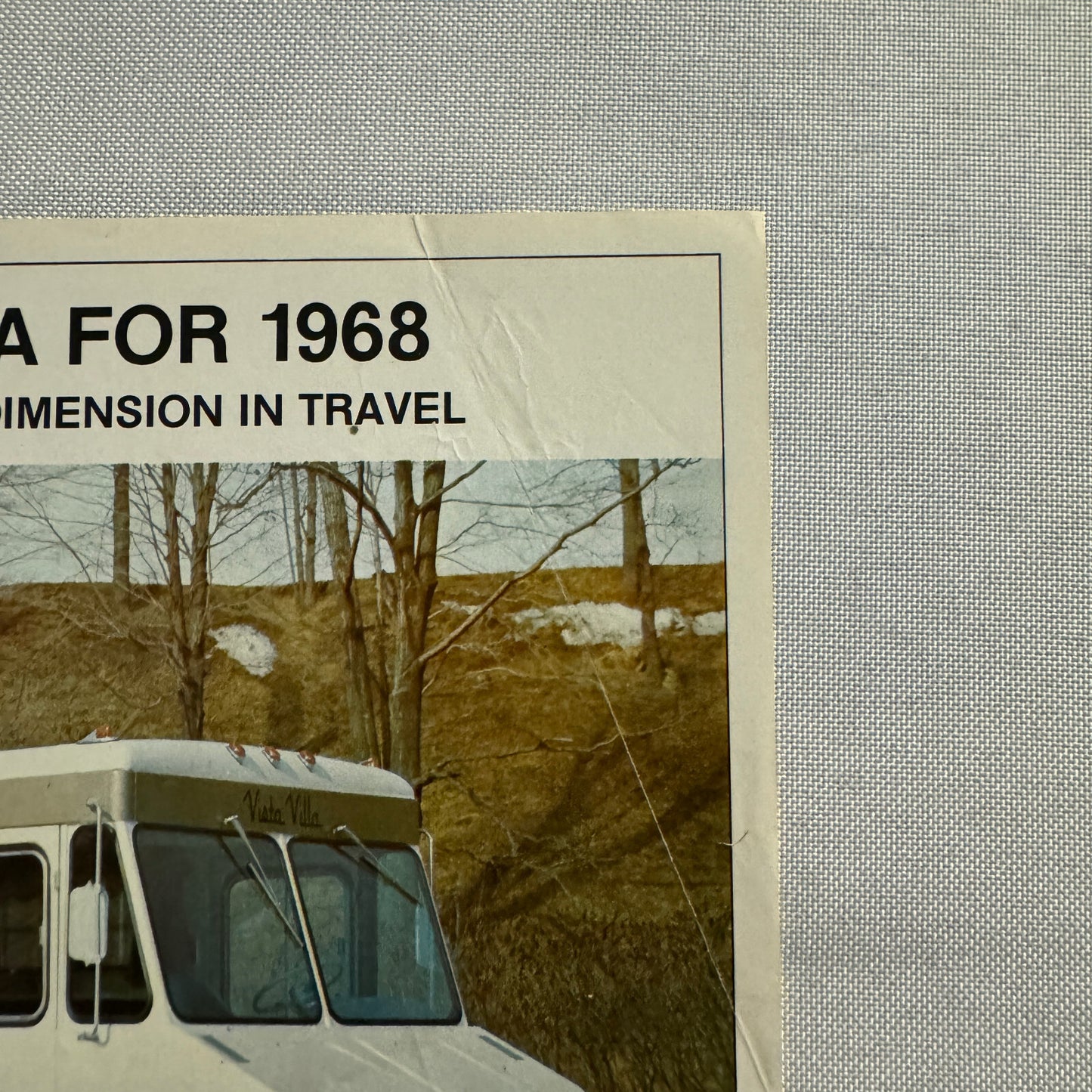 1968 Vista Villa Motorhome Camper Van Sales Brochure Catalog Chevrolet GMC