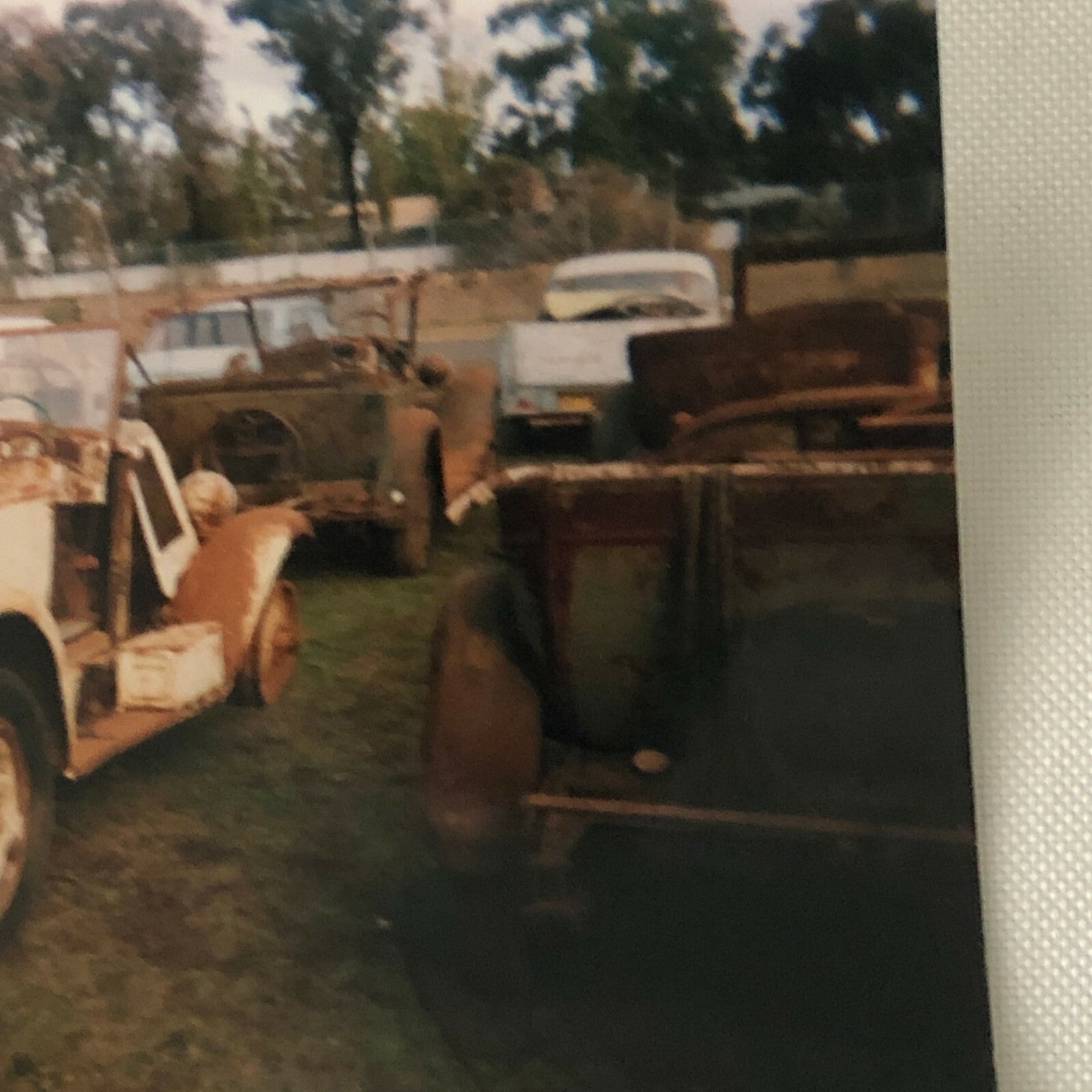 Vintage Chevrolet Car Junk Yard Photo Photograph Print Lot of 2 - 1927 and 1928