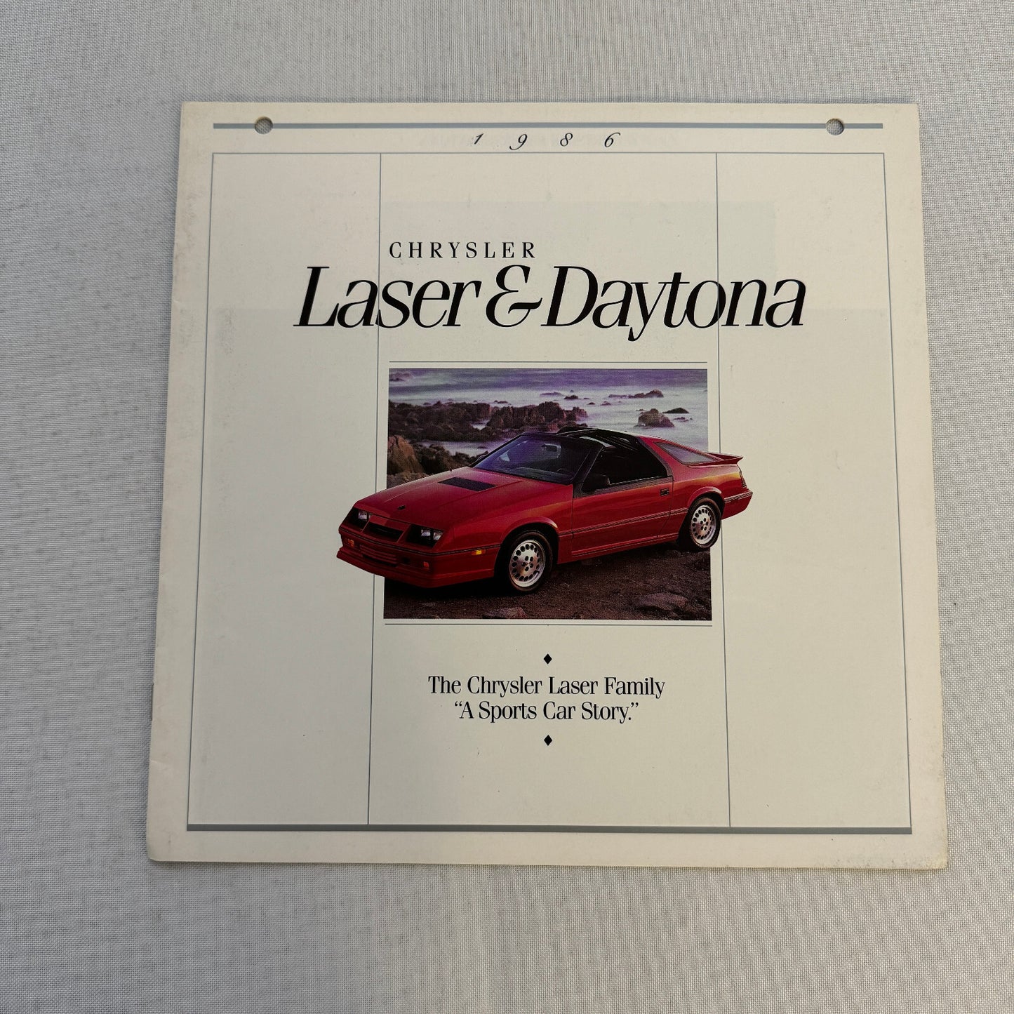 1986 Chrysler Laser and Daytona Sales Brochure Catalog Laser XE XT Turbo Z