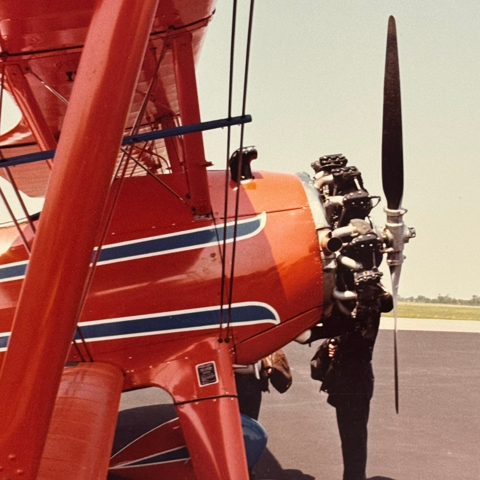 Vintage Aerobatic Aircraft Airshow Photo Large Aviation Photograph 1970s 1980s